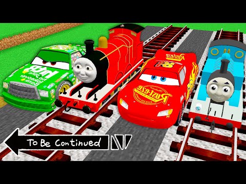 LIGHTNING MCQUEEN vs THOMAS THE TANK ENGINE and FRIENDS SONIC in Minecraft Gameplay - Coffin Meme