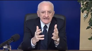 Scuola, De Luca: Da ministro Istruzione posizione propagandistico demagogica (21.01.22)