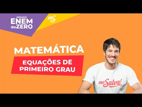 AO VIVO | Matemática - ENEM 2020 | Equações de 1º Grau | Desafio ENEM do ZER0 | Me Salva!