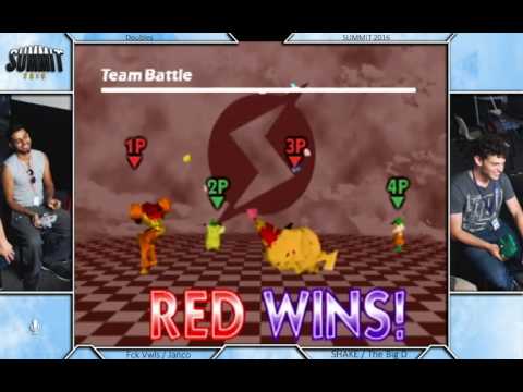 Summit 2016 - Fck Vwls & Janco vs SHAKE & The Big D - SSB64 Doubles Bracket
