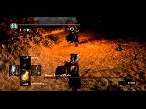 Me and John fight the final boss in Dark Souls