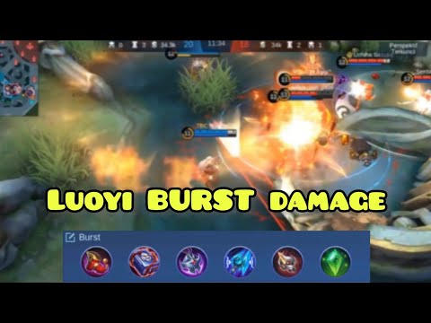 LUO YI BURST DAMAGE | COMBO SKILL LUO YI
