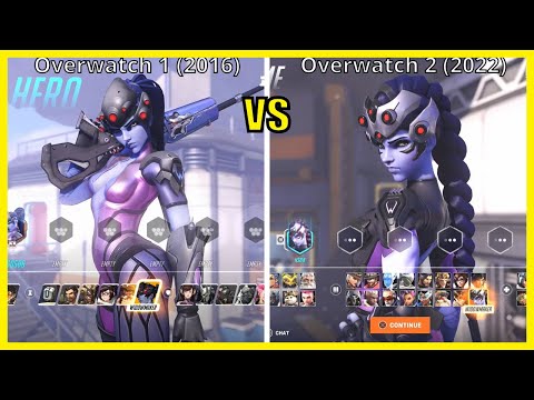 Overwatch 1 VS Overwatch 2 - Hero Select Comparison