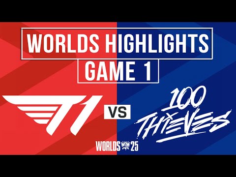 T1 vs 100T Highlights Game 1 | Worlds 2025 Swiss Stage | T1 vs 100 Thieves