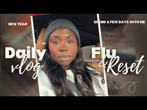 Rough Start to 2026! Flu Day: Apt Reset, Groceries & Taking My Sew-In Out 🤧