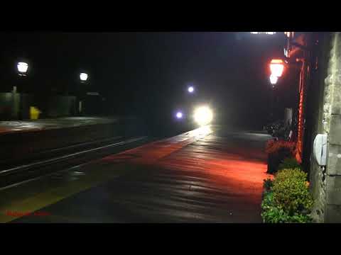 Night-Time RHTT + Cement Train at Kirkby Stephen.