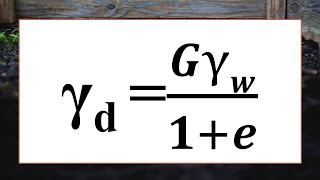 Target GATE ESE | Geotechnical Engineering | Soil Water Relationships - Formula 6 |DRY UNIT WEIGHT