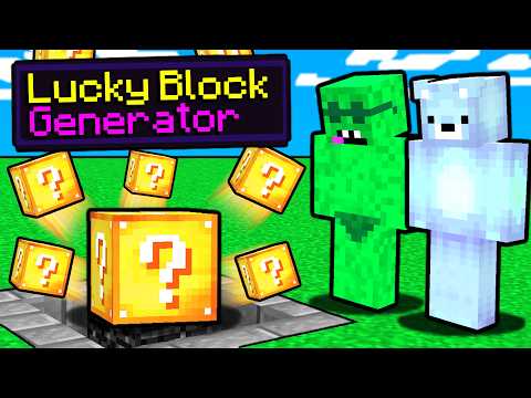 We Added LUCKY BLOCK GENERATORS To Minecraft Bedwars...