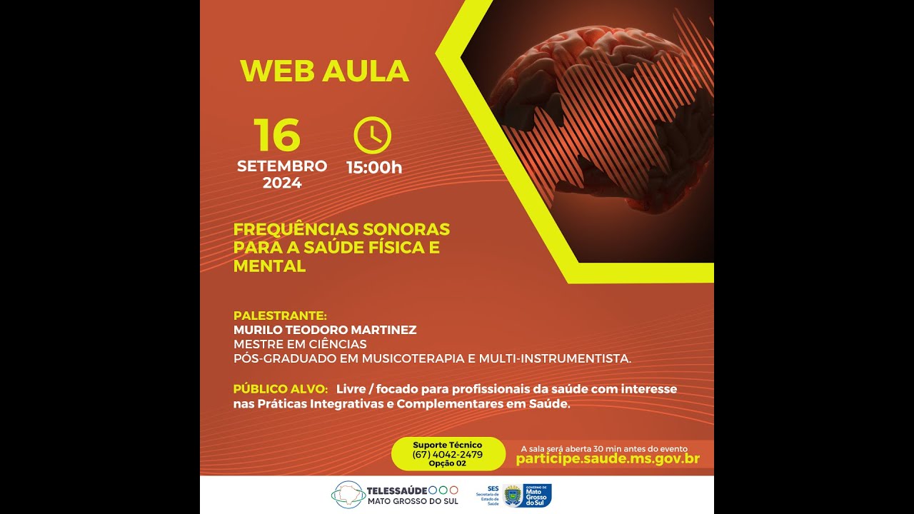 Web Aula - Frequências Sonoras para a Saúde Física e Mental