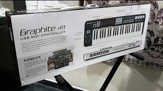 Video thumbnail for #SamsonGraphite 49 USB Midi Keyboard Unboxing /Review ||With #IPAD Apps #Sampletank,#Garageband by Praveen Anand G