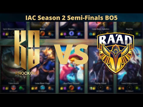 IAC Season 2 Semi-Finals Highlights | KO vs. RAAD | BO5 | Cipher's POV | League of Legends