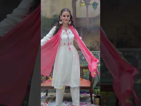 Swish Festive Tadka Pure Lino Cotton Jacquard Wholesale Readymade Suit Catalog – product video thumbnail