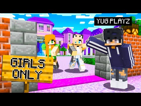 Sneaking into a GIRLS ONLY Server in Minecraft! (Hindi)