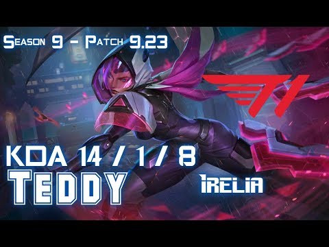 SKT T1 Teddy IRELIA vs RUMBLE Top - Patch 9.23 KR Ranked