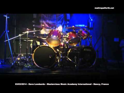 03/03/2014 - Dave Lombardo - Masterclass - Music Academy International - Nancy, France