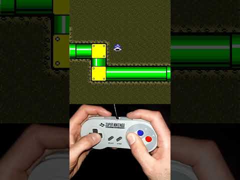 MARIO in the SHELL JUMP CAVERN #shorts #kaizo #mario