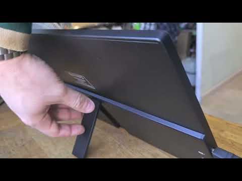 фото портативный игровой монитор 15'6 htnzir fullhd, 144гц, hdr, hdmi, type-c, бу 0