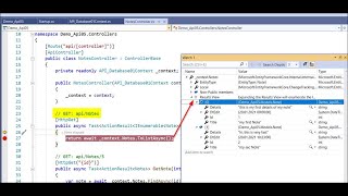 How to Debug Asp.Net Core .Net5 API Controller and DBContext Connection