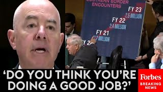 BREAKING NEWS: Lindsey Graham Confronts Mayorkas About Terror Watch List Border-Crossers In U.S.