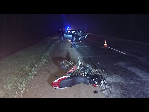Смертельное ДТП в Октябрьском районе. Погиб 35-летний байкер видео