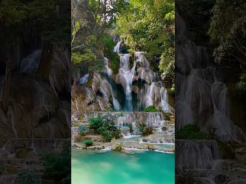 📍 Cachoeira Kuang Si, Laos
