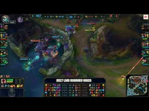 M17 vs JT Highlights Game 1 LMS 精華 夏季職業聯賽 2017 Machi Esports vs J Team by Onivia
