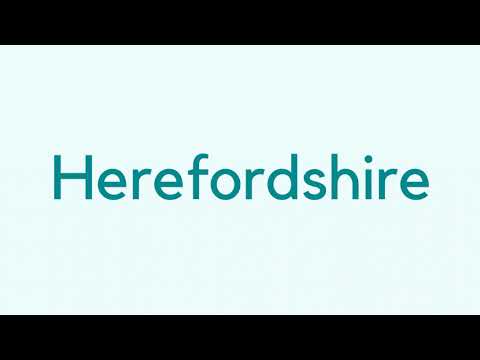How to pronounce "Herefordshire" in English?