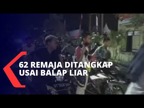 62 Remaja Ditangkap Polisi Usai Balap Liar, Ini Hukumannya