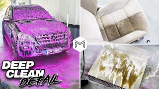 Deep Cleaning a Dirty Mercedes | Full Interior Car Detailing and Vehicle Transformation