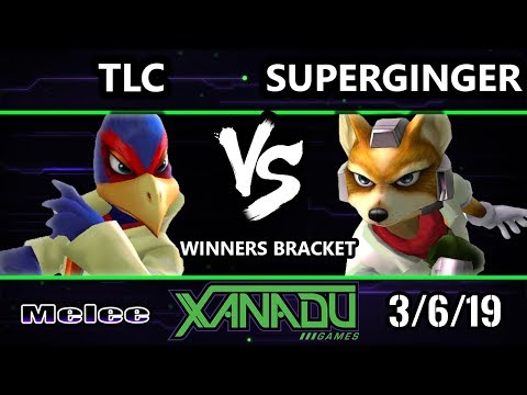 S@X 292 SSBM - SuperGinger (Fox) Vs. TLC (Falco) - Smash Melee Winners Round 1