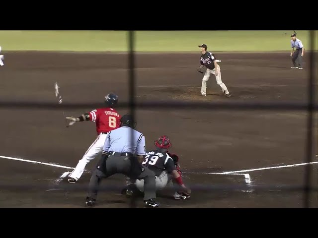 【3回裏】飯田に勝利を!! ホークス・鶴岡 タイムリーヒットで追加点!!  2014/7/22 H-M