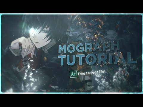 Mograph Style (Basic Scene Tutorial) - After Effects AMV Tutorial (Free Project File)