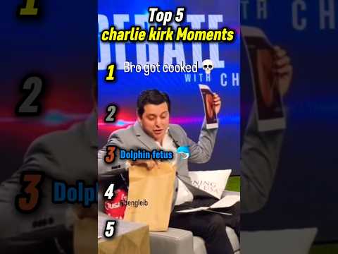 Top 5 funniest charlie kirk Moments #funny #meme #charliekirk