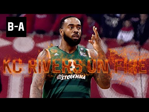 K.C. Rivers CATCHES FIRE at SEF | 27 POINTS | Olympiacos - Panathinaikos 67-77 | 2017 Cup Semifinal