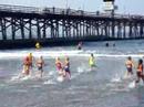 Amy S First Rough Water Swim Bright Green Suit