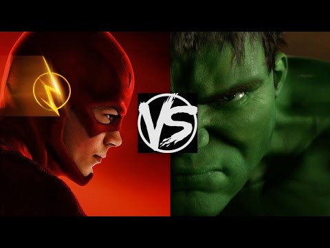 The Flash VS The Incredible Hulk...Who'd Win The Fight? A Flash Versus Hulk Death Battle Fight!