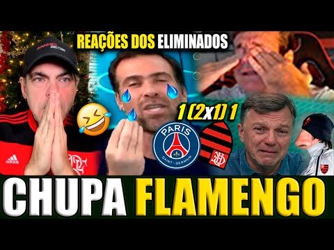FLAMENGUISTAS TRISTES E CHORANDO! REAÇÕES FLAMENGO ELIMINADO PSG CAMPEÃO