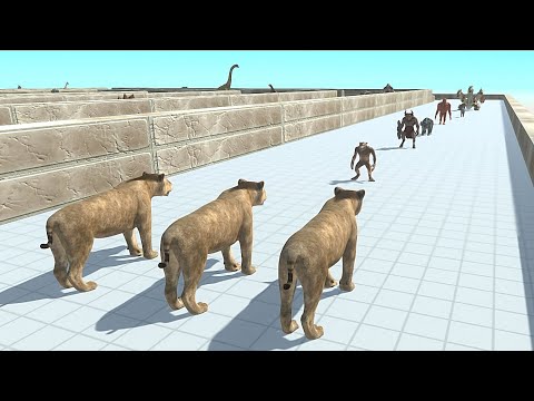 SMILODON DEATH RUN - Animal Revolt Battle Simulator