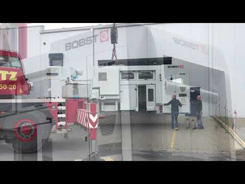 Unloading Bobst Expertcut 106 PER