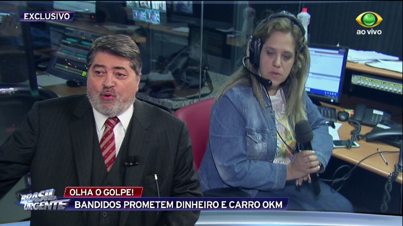 Datena liga para golpista ao vivo