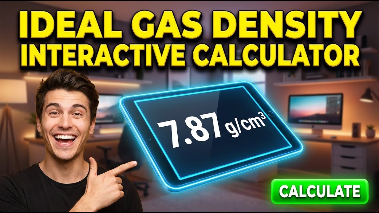 Ideal Gas Density Interactive Calculator