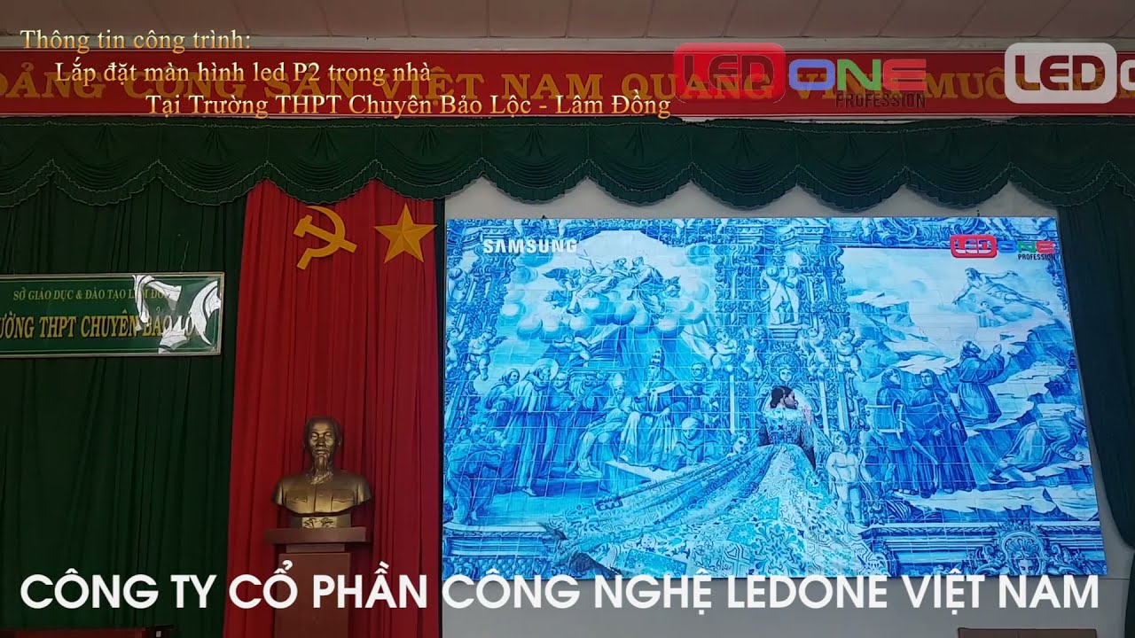 Trường THPT Chuyên Bảo Lộc - Lâm Đồng | Ledone thi công dự án 12m2 màn hình LED P2 phòng Hội trường 7 Trường THPT Chuyên Bảo Lộc - Lâm Đồng | Ledone thi công dự án 12m2 màn hình LED P2 phòng Hội trường