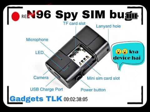 N96 Gsm Sim Bug Spy Gadget with Hidden Camera
