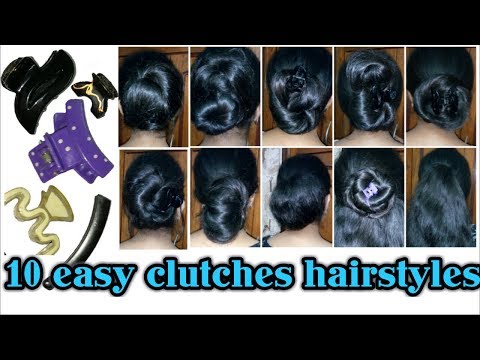 10 easy everyday  hairstyles with CLUTCHER || How to use/tuck clutcher properly | Stylopedia Video