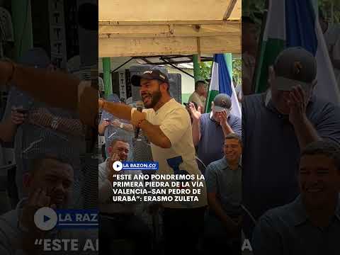 “Este año pondremos la primera piedra de la vía Valencia–San Pedro de Urabá”: Erasmo Zuleta