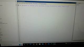 How to change your working folder in MATLAB from C:\ to any other folder/directory