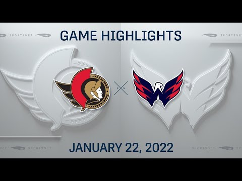 NHL Highlights | Senators vs. Capitals - Jan 22, 2022