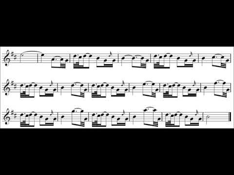 Great Highland Bagpipes Intermediate Exercise 25 – high pitch normal speed