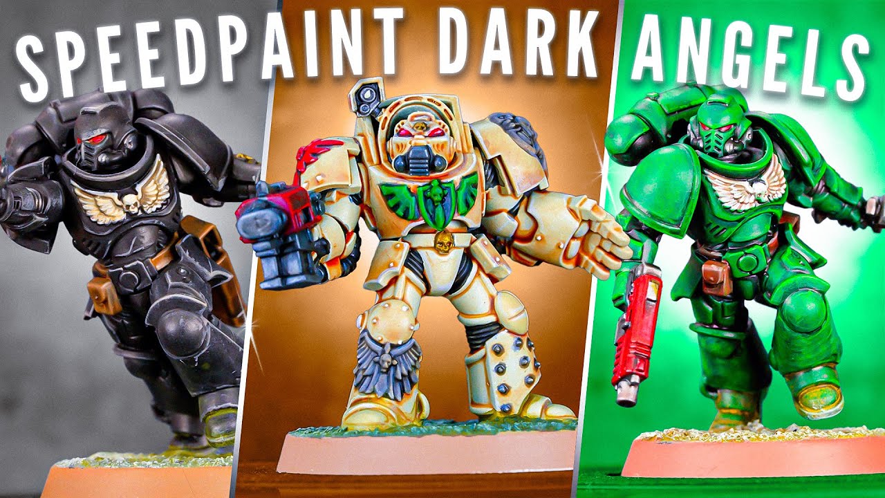 SPEEDPAINT Dark Angels: All 3 Armours!