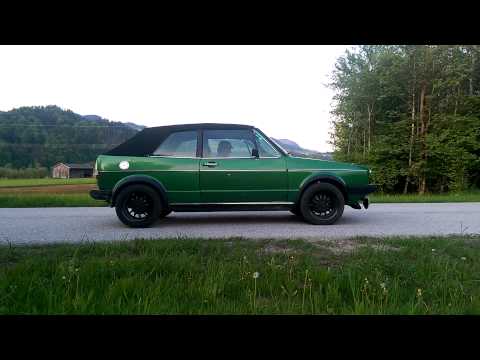 VW Golf 1 Cabrio TA-Technix Airride out of the Box